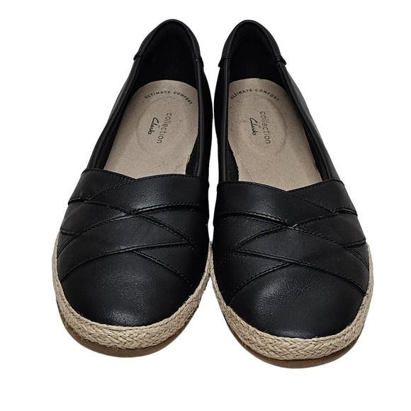Clarks Shoes Clarks Collection Danelly Shine Black Leather Loafers
